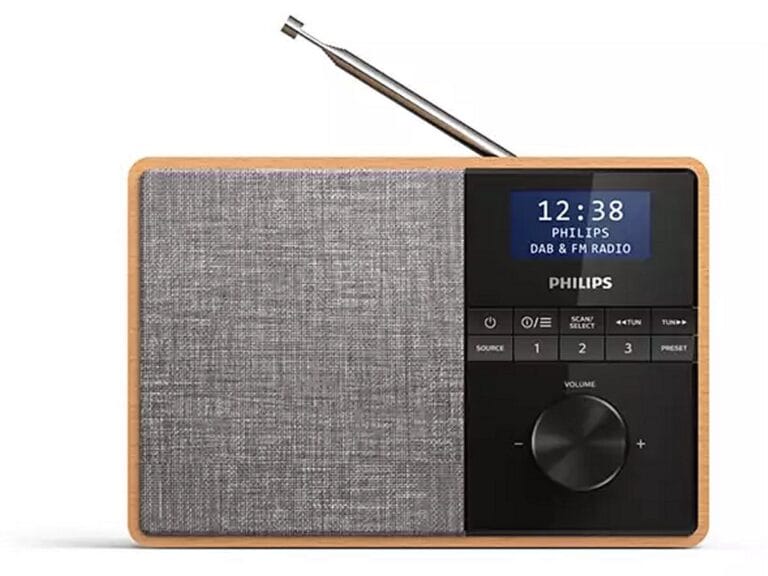 Philips TAR5505/10 DAB+/FM Radio Grijs/Hout