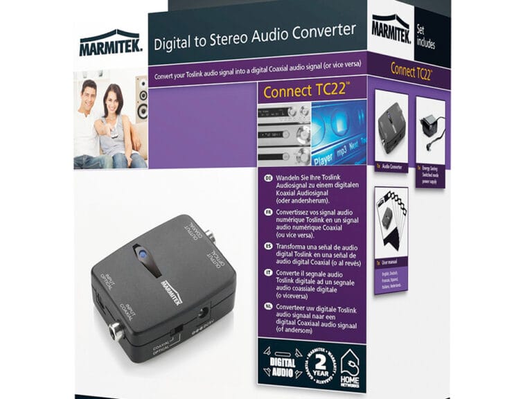 Marmitek Connect TC22 Audio Converter Toslink - Coaxiaal