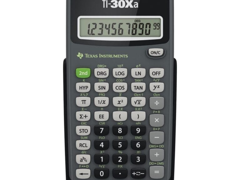 Texas Instruments TI-30XA-FC Rekenmachine Zwart