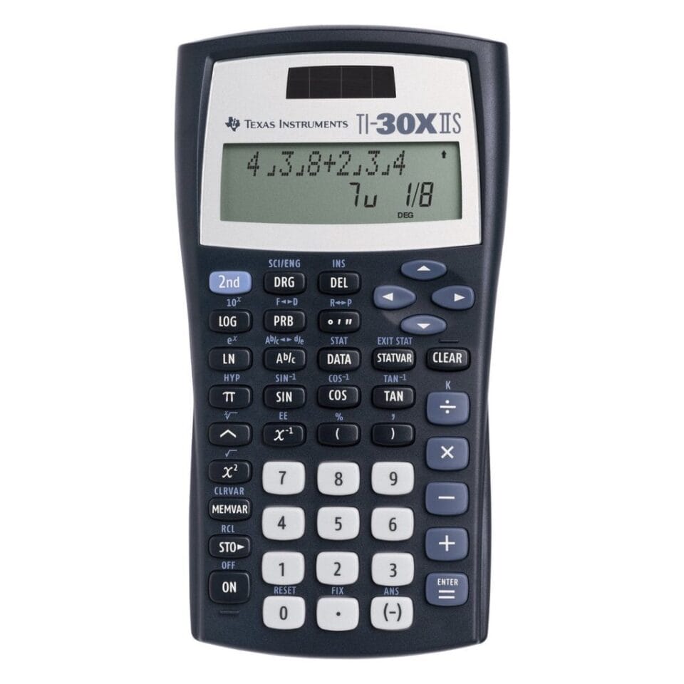 Texas Instruments TI-30XIIS-FC Rekenmachine Zwart