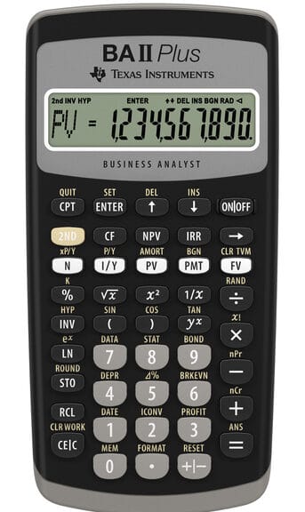 Texas Instruments TI-BAII+ Calculator Financieel TI-BA II Plus