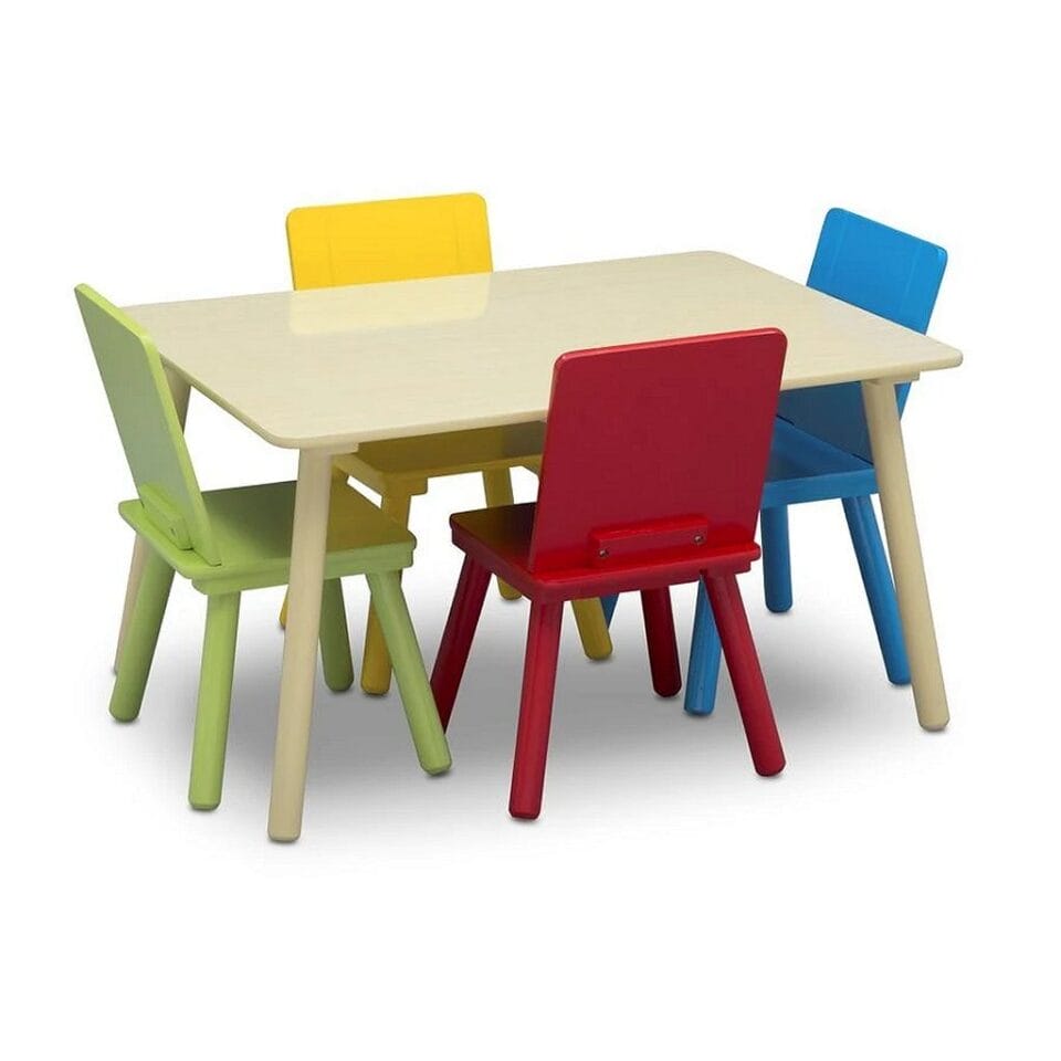 Delta Children TT87452GN-1189 Tafel met 4 Stoelen Multicolor