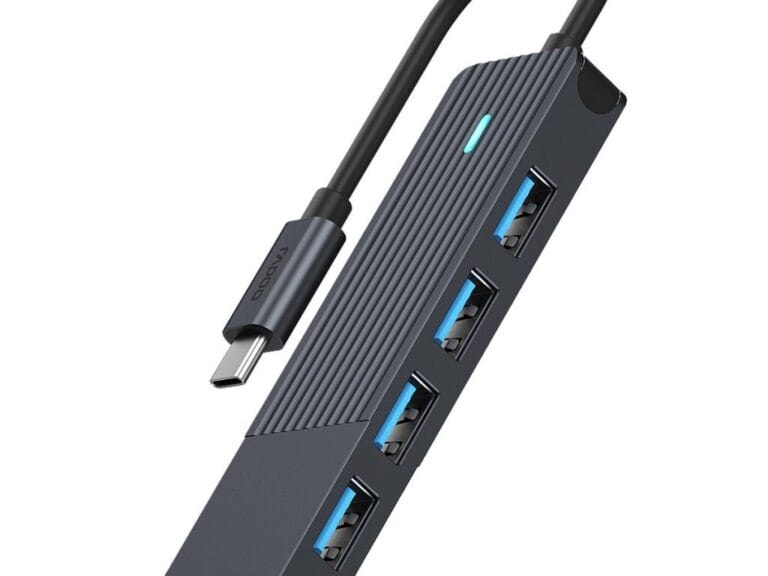 Rapoo USB-C naar USB-A Hub Zwart