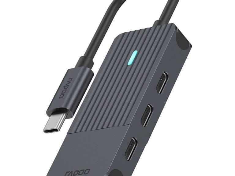 Rapoo USB-C naar USB-C Hub Zwart