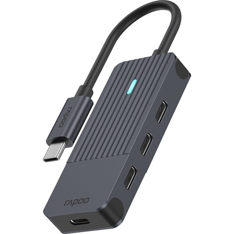 Rapoo USB-C naar USB-C Hub Zwart