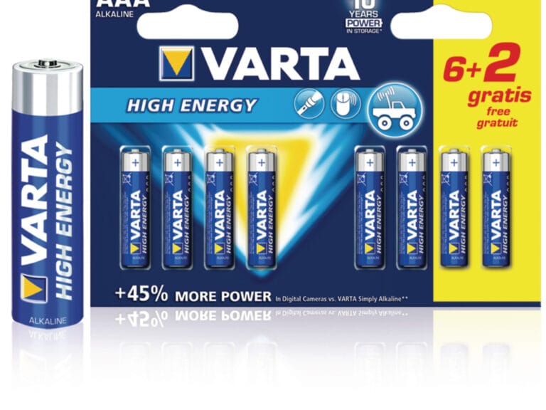 Varta 4903 so Batterij Alkaline Aaa/lr03 1.5 V High Energy 6+2-blister