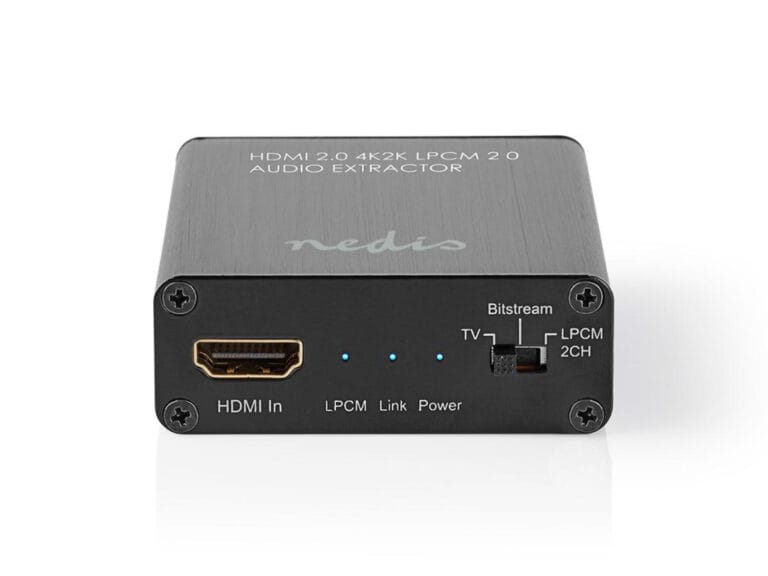 Nedis VEXT3470AT Hdmi™ Audio-extractor Digitaal En Stereo - 1x Hdmi™ Ingang 1x Hdmi™-uitgang + Toslink + 3