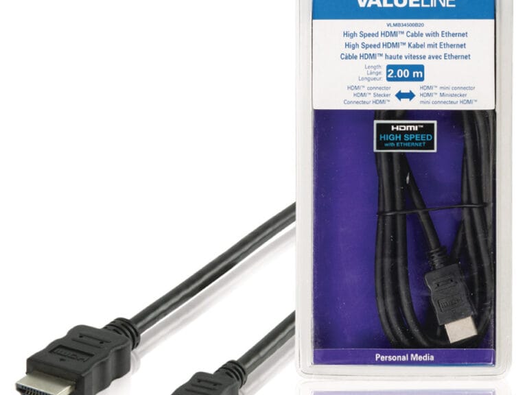 Valueline Vlmb34500b20 High Speed Hdmi-kabel met Ethernet Hdmi-connector - Hdmi Mini-connector 2