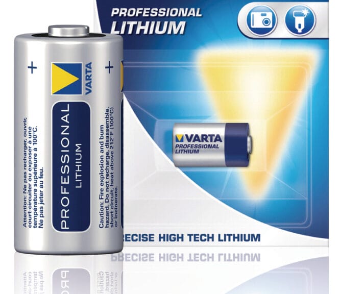 Varta CR123A Lithium Batterij
