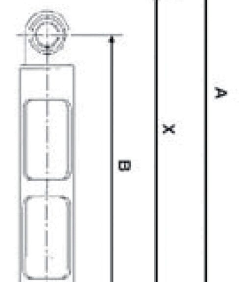 Fixapart W1-05034 Schokdemper 120 N 10 Mm Origineel Onderdeelnummer 44.041.655.0