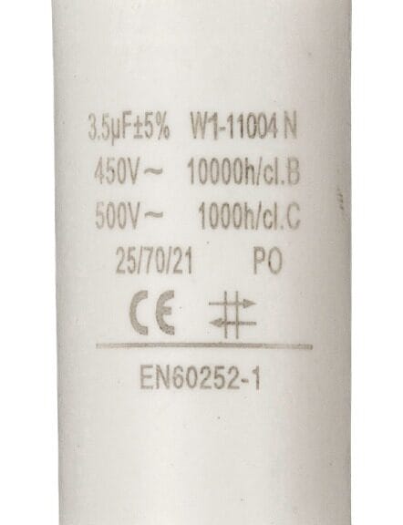 Fixapart W1-11004N Condensator 3.5 uf / 450 V + Aarde