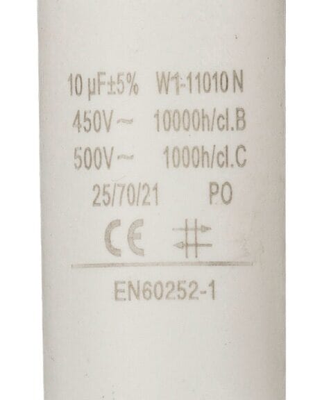 Fixapart W1-11010N Condensator 10.0 uf / 450 V + Aarde
