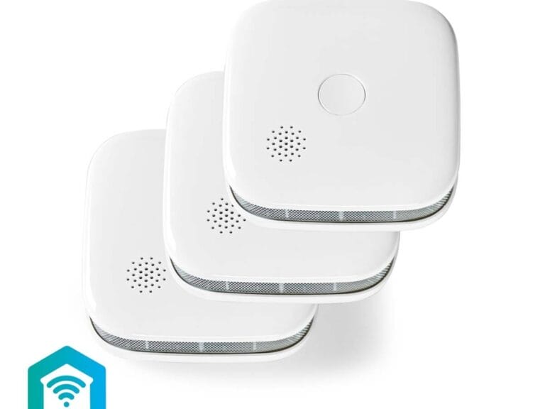 Nedis WIFIDS20WT3 Smartlife Rookmelder Wi-fi Batterij Gevoed Levenscyclus Sensor: 10 Jaar En 14604 Max. Batterijduur: 24 Maanden Android / Ios 85 Db Wit 3 Stuks