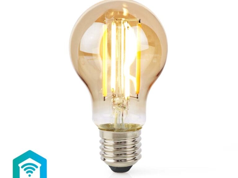 Nedis WIFILRF10A60 Smartlife Led Filamentlamp Wi-fi E27 806 Lm 7 W Warm Wit Glas Android / Ios Peer
