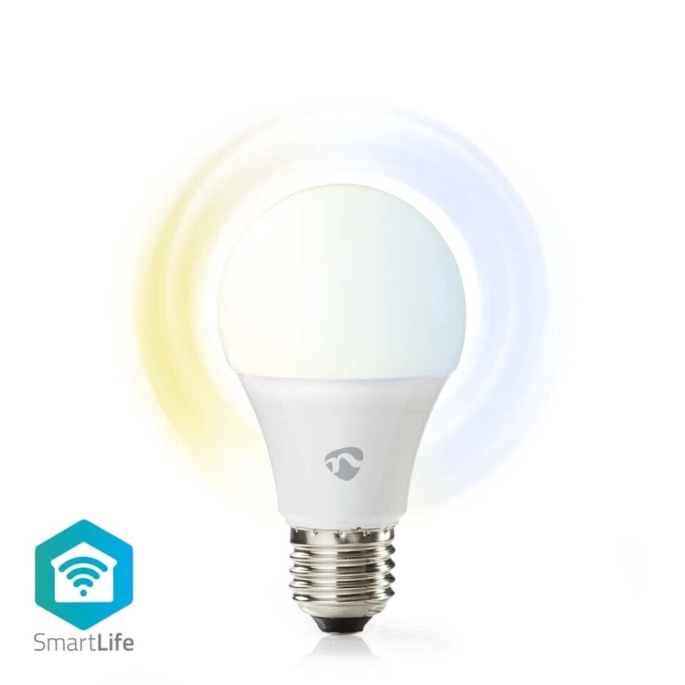 Nedis WIFILRW10E27 Smartlife Led Bulb Wi-fi E27 806 Lm 9 W Warm To Cool White Energieklasse: F Android / Ios Peer