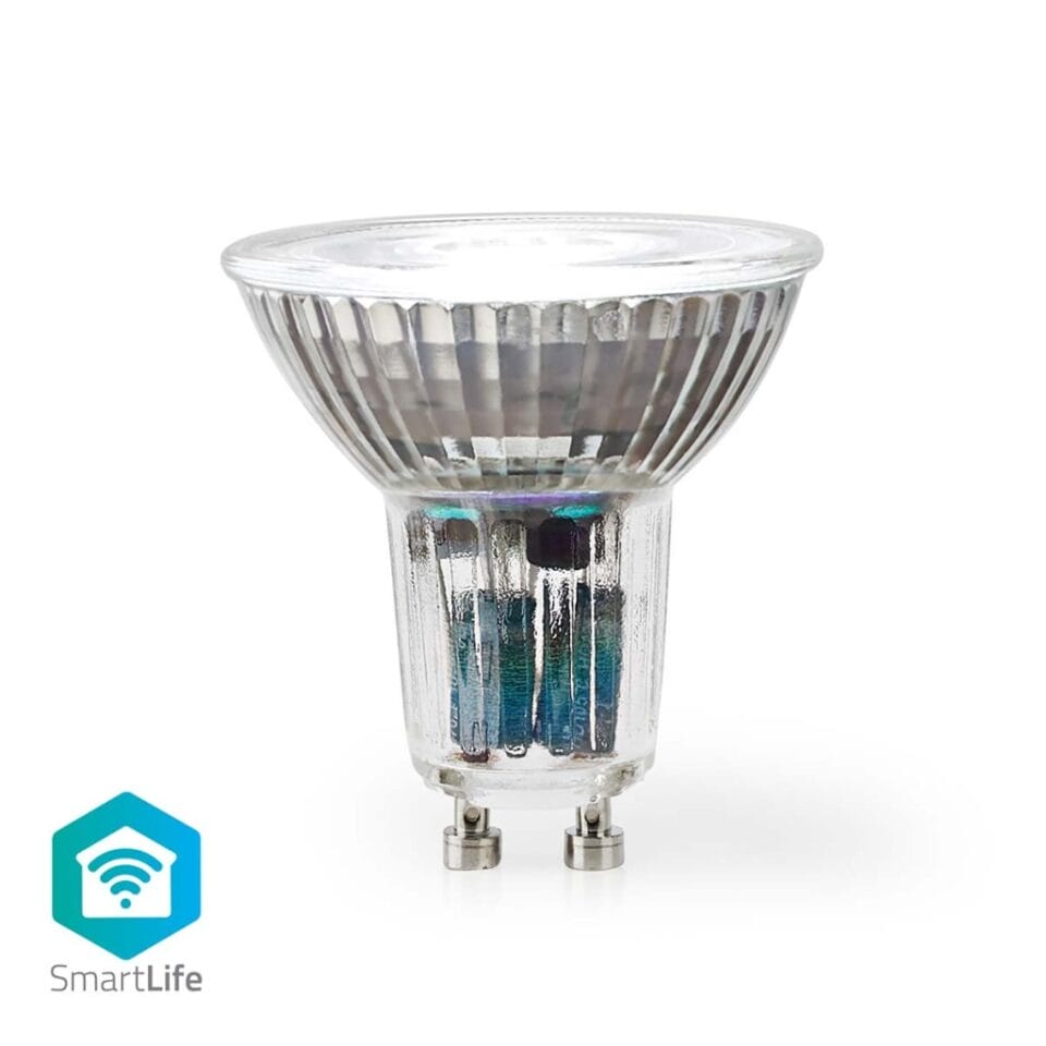 Nedis WIFILRW10GU10 Smartlife Led Bulb Wi-fi Gu10 345 Lm 4.9 W Warm To Cool White Energieklasse: G Android / Ios Par16