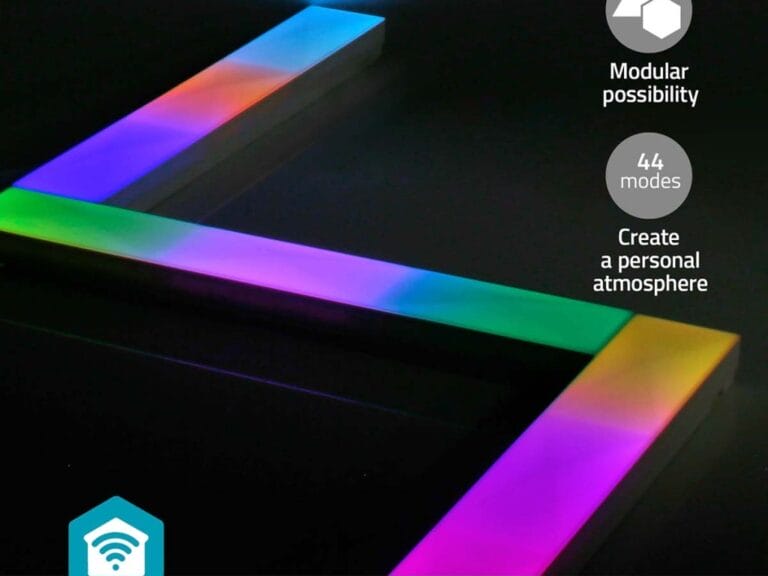 Nedis WIFILW06RGB Smartlife Decoratieve Led Wand Bar Wi-fi Rgbic / Warm Wit Android™ / Ios