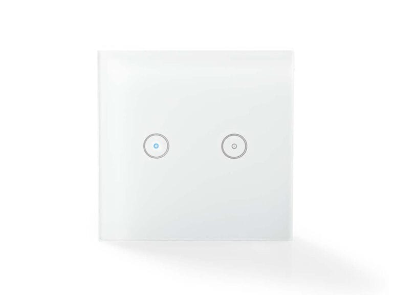 Nedis WIFIWS20WT Wi-fi Smart Lichtschakelaar Dubbel