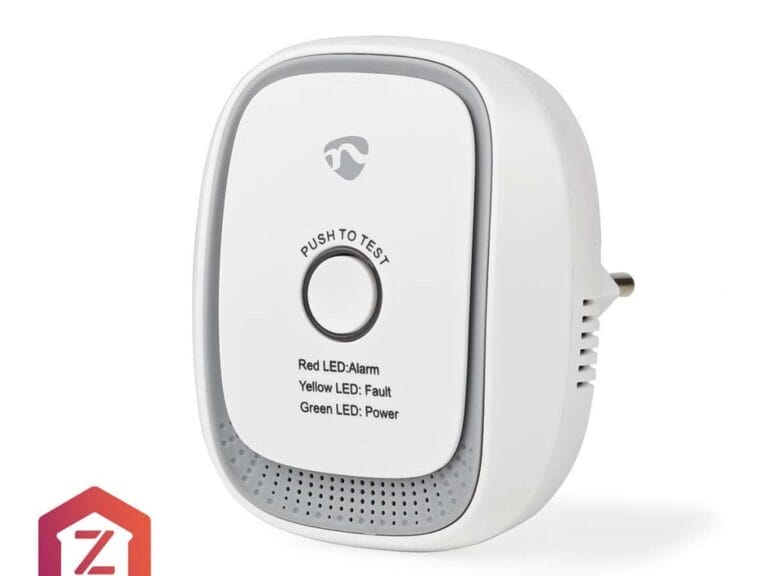 Nedis ZBDG11CWT Smartlife Gasdetector Zigbee 3.0 Netvoeding Levenscyclus Sensor: 5 Jaar En 50194-1:2009 Android / Ios Met Testknop 75 Db Wit